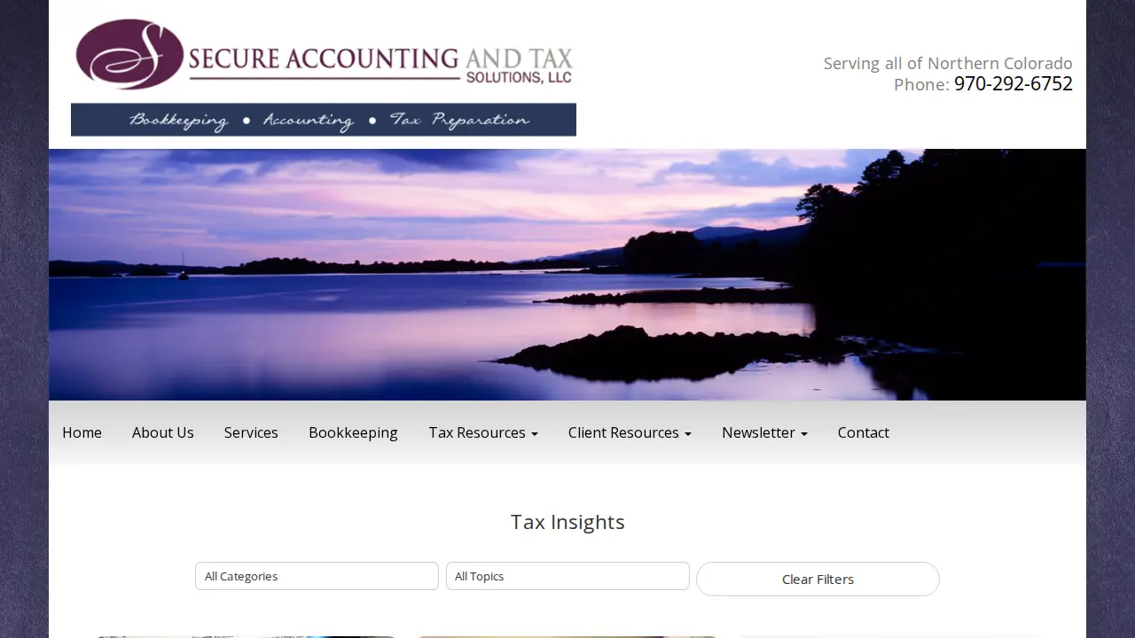 Secure Accounting & Tax Solutions LLC - Tax Accountant Loveland and Fort Collins Colorado page