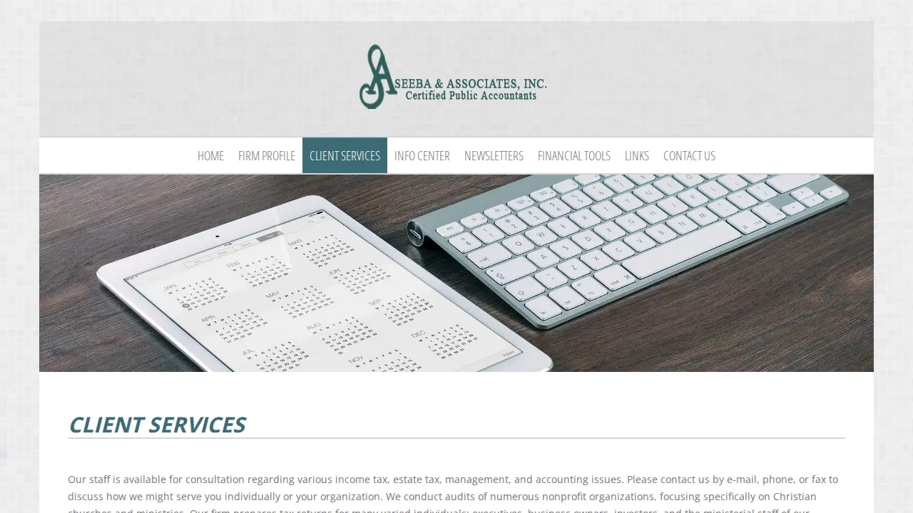 Seeba & Associates Inc page