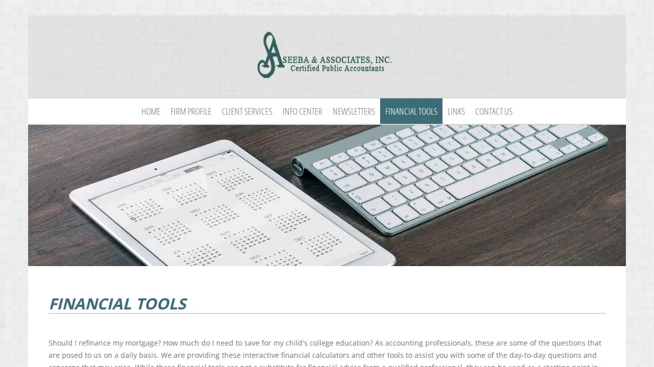 Seeba & Associates Inc page
