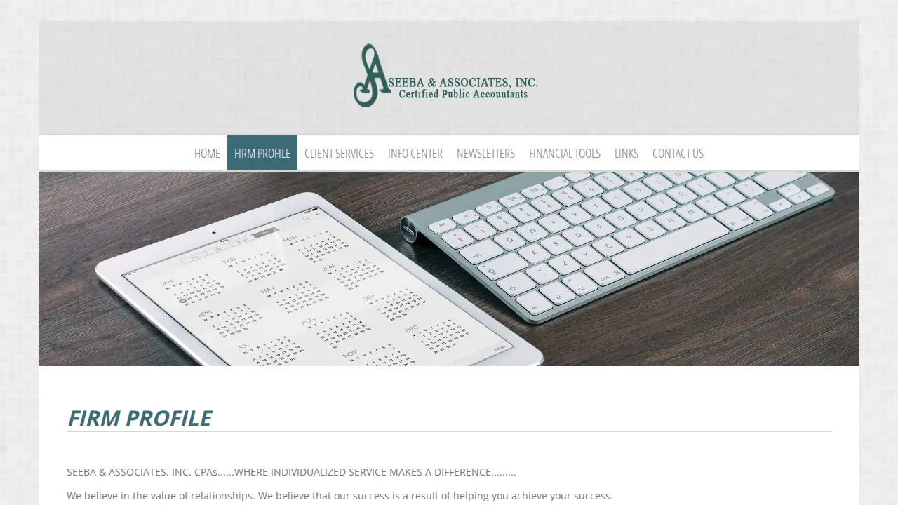 Seeba & Associates Inc page