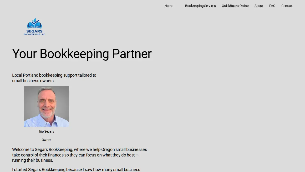 Segars Bookkeeping LLC page