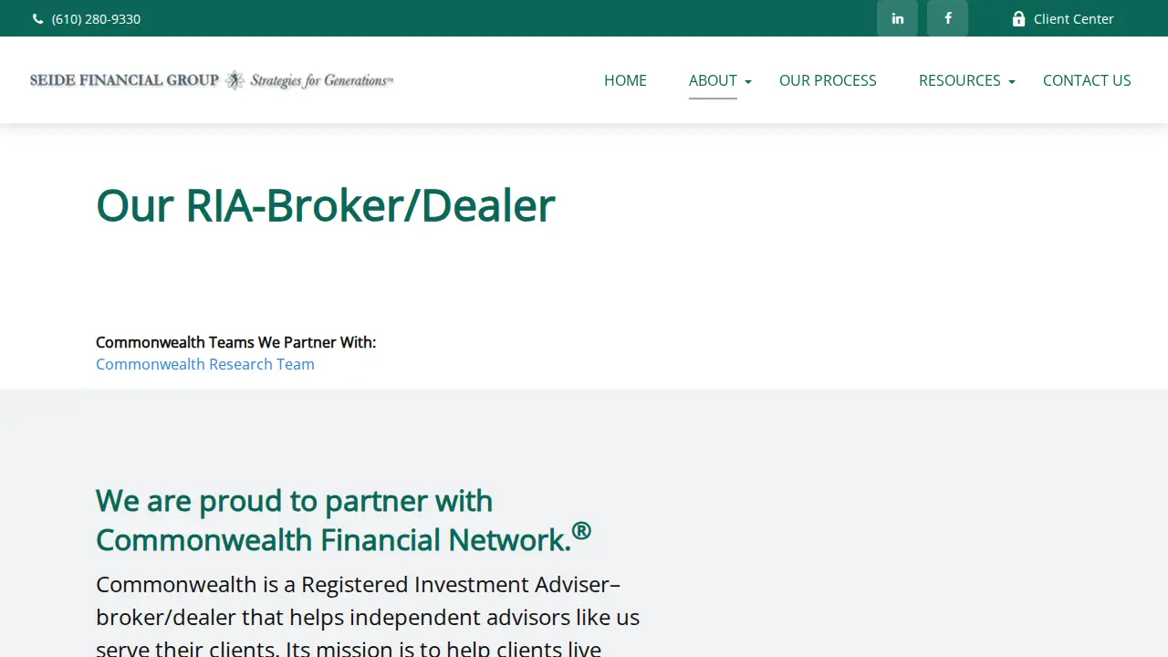 Seide Financial Group page
