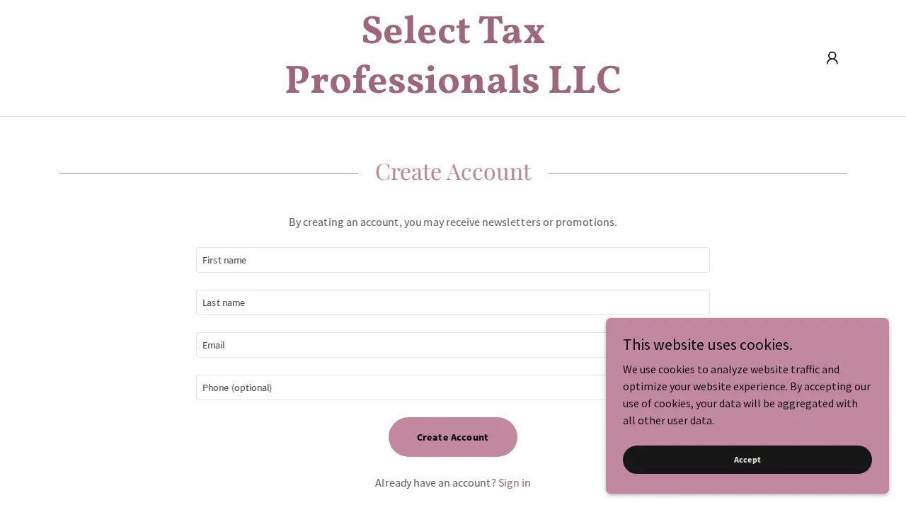 Select Tax Professionals LLC page