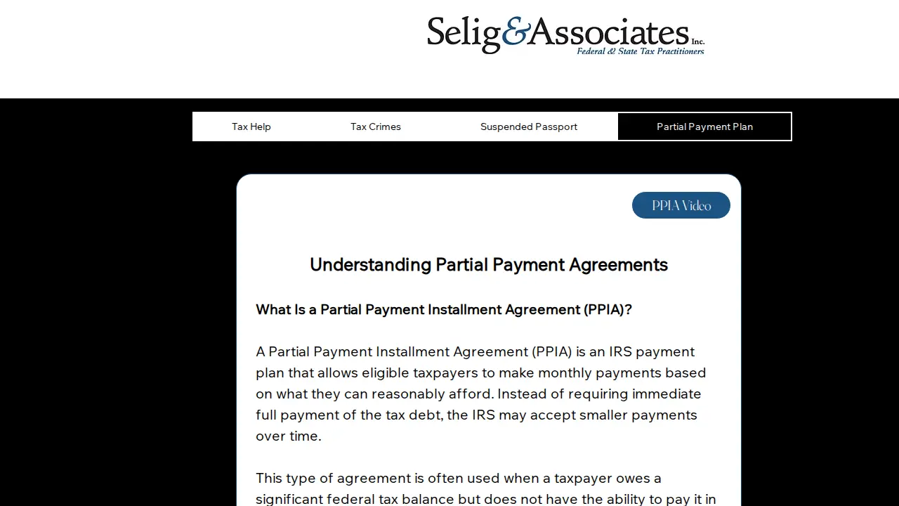 Selig & Associates page