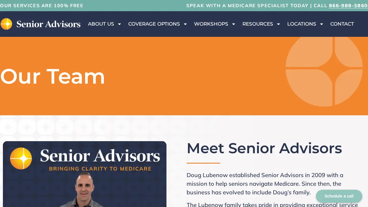 Senior Advisors page
