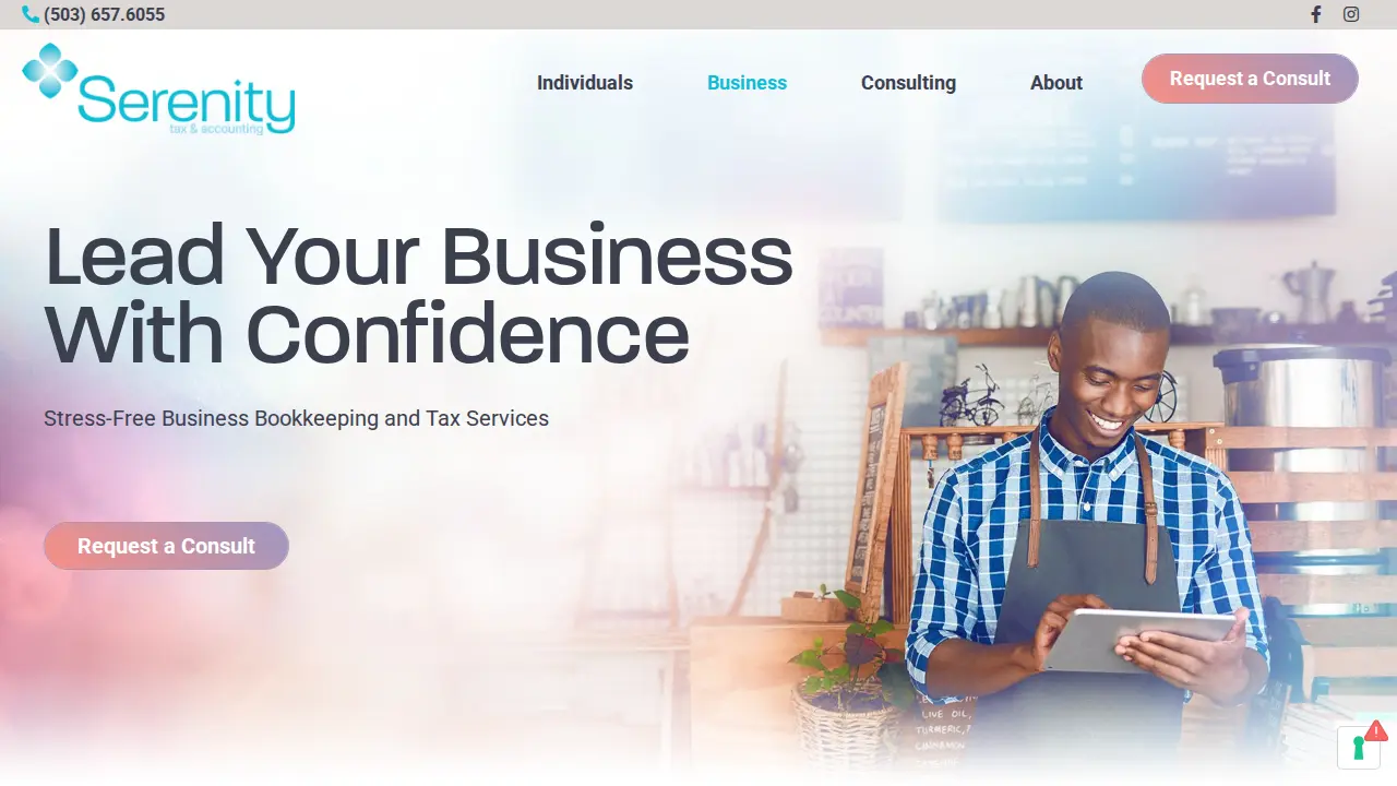 Serenity Tax & Accounting page