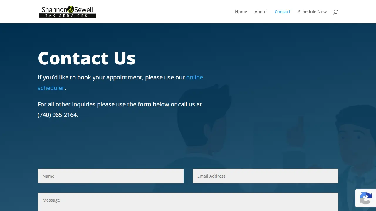 Shannon & Sewell Tax Services page