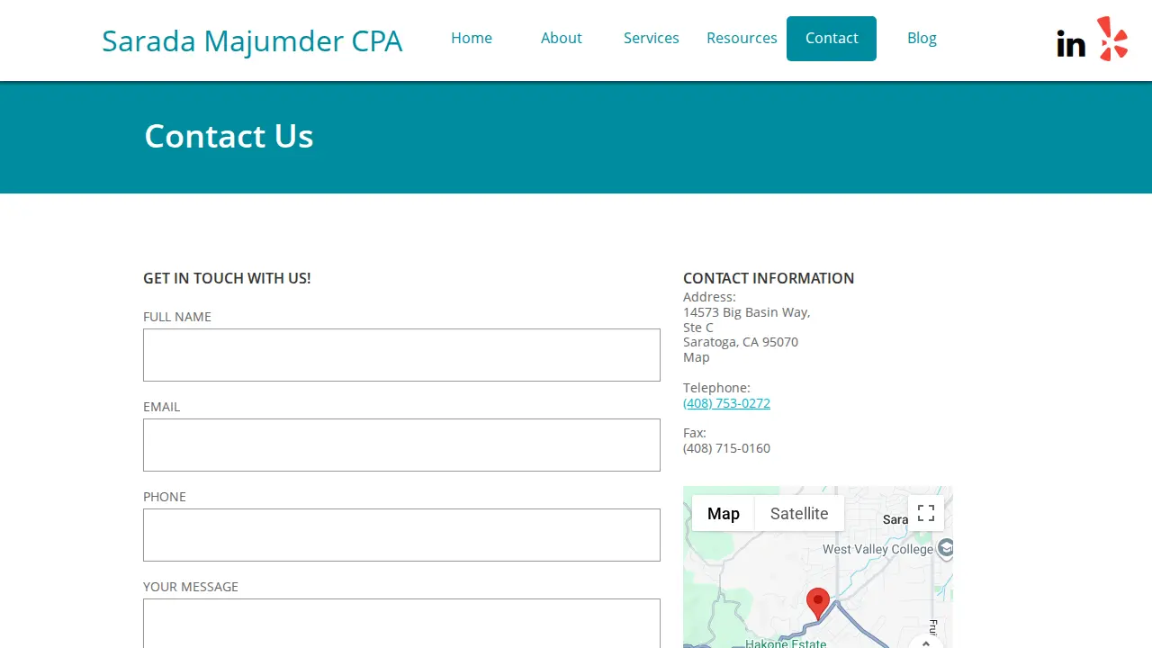 Sarada Majumder CPA page