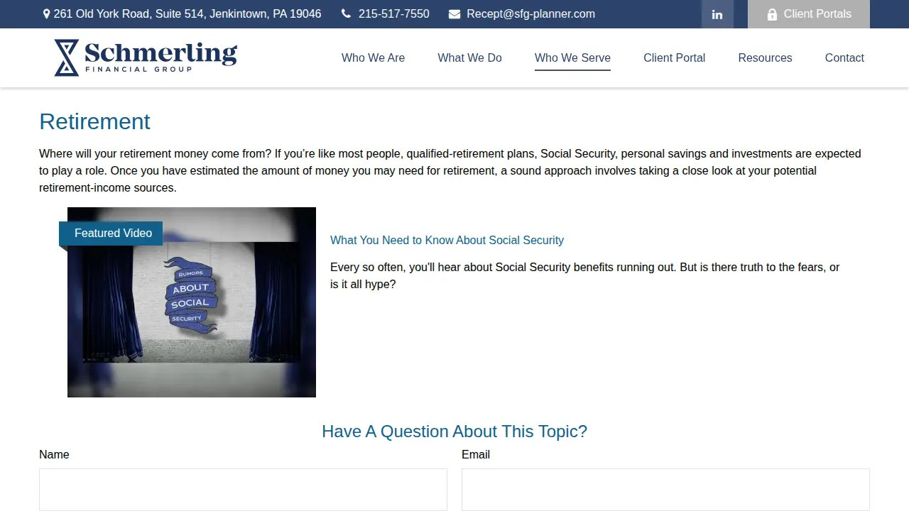The Schmerling Group page