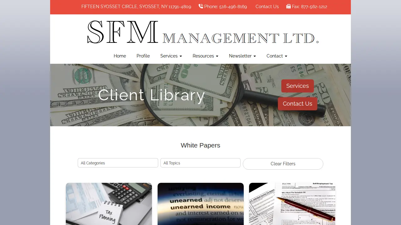 SFM Management Ltd page