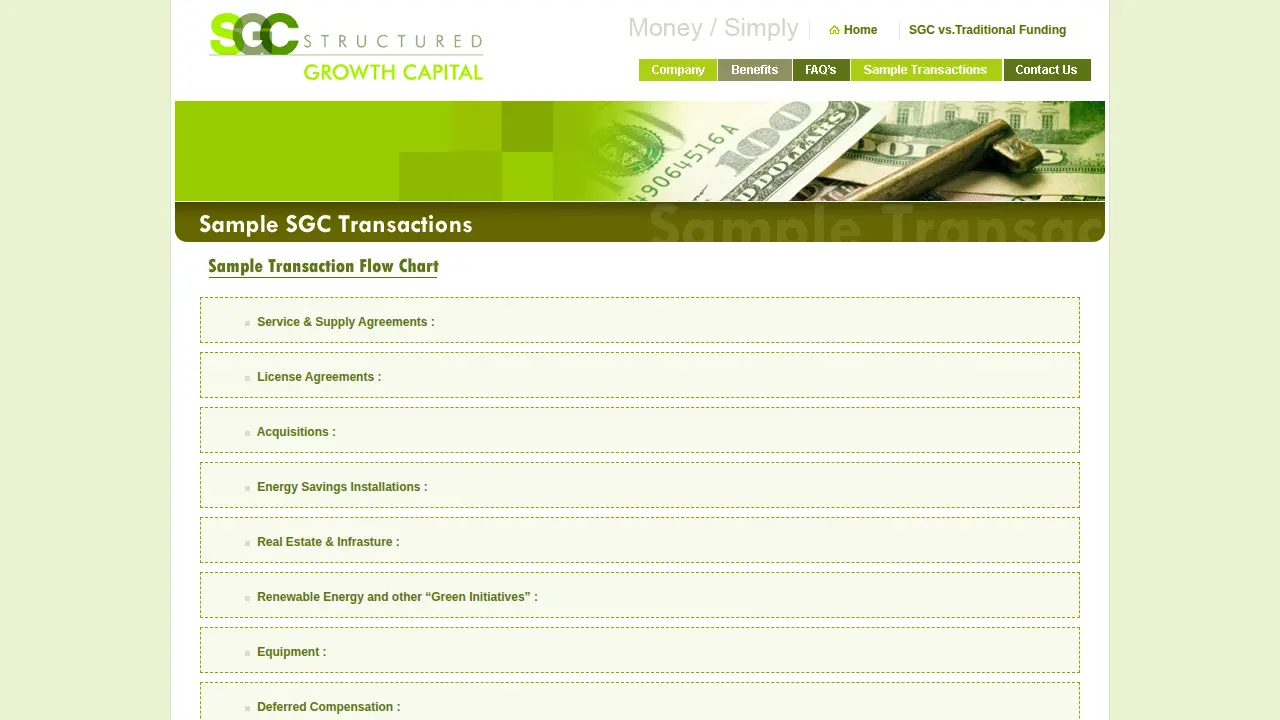Structured Growth Capital page