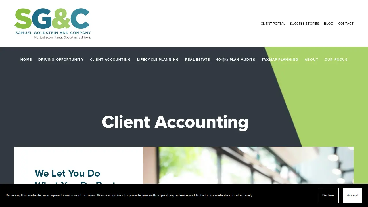 Samuel Goldstein & Co PC page