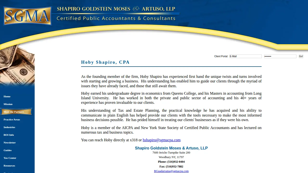 Shapiro Goldstein Moses & Artuso, LLP page