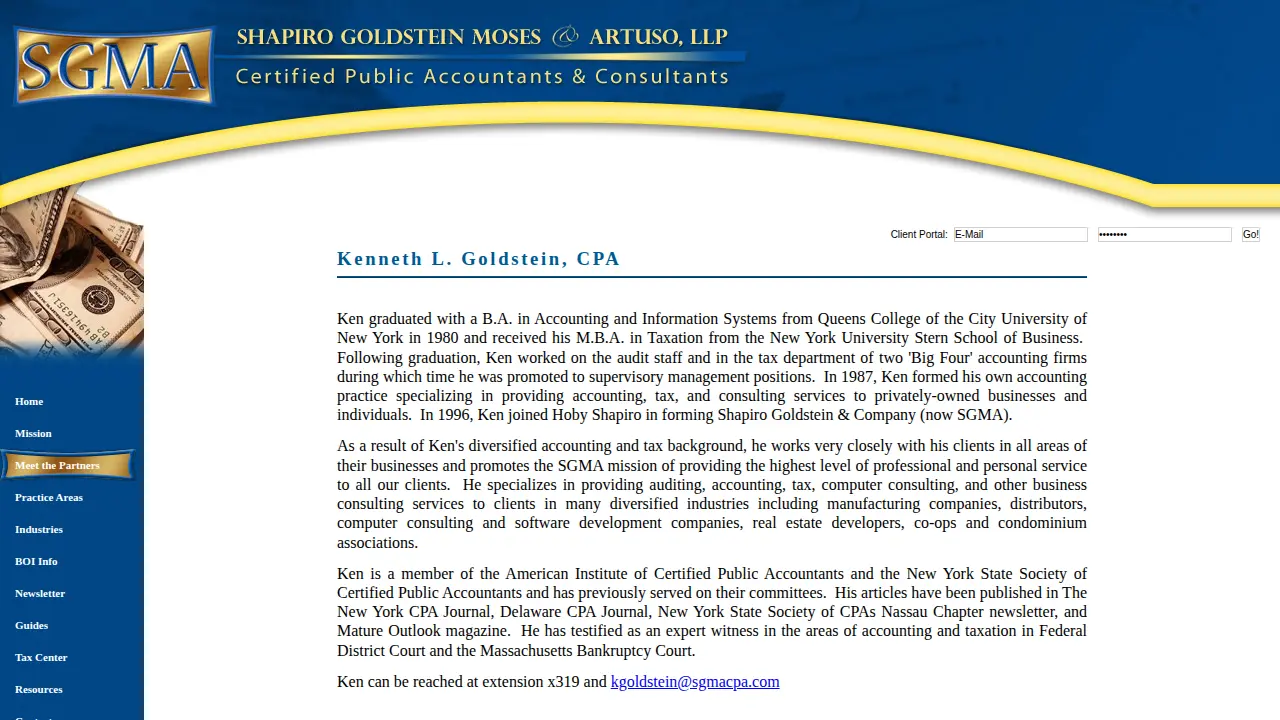 Shapiro Goldstein Moses & Artuso, LLP page