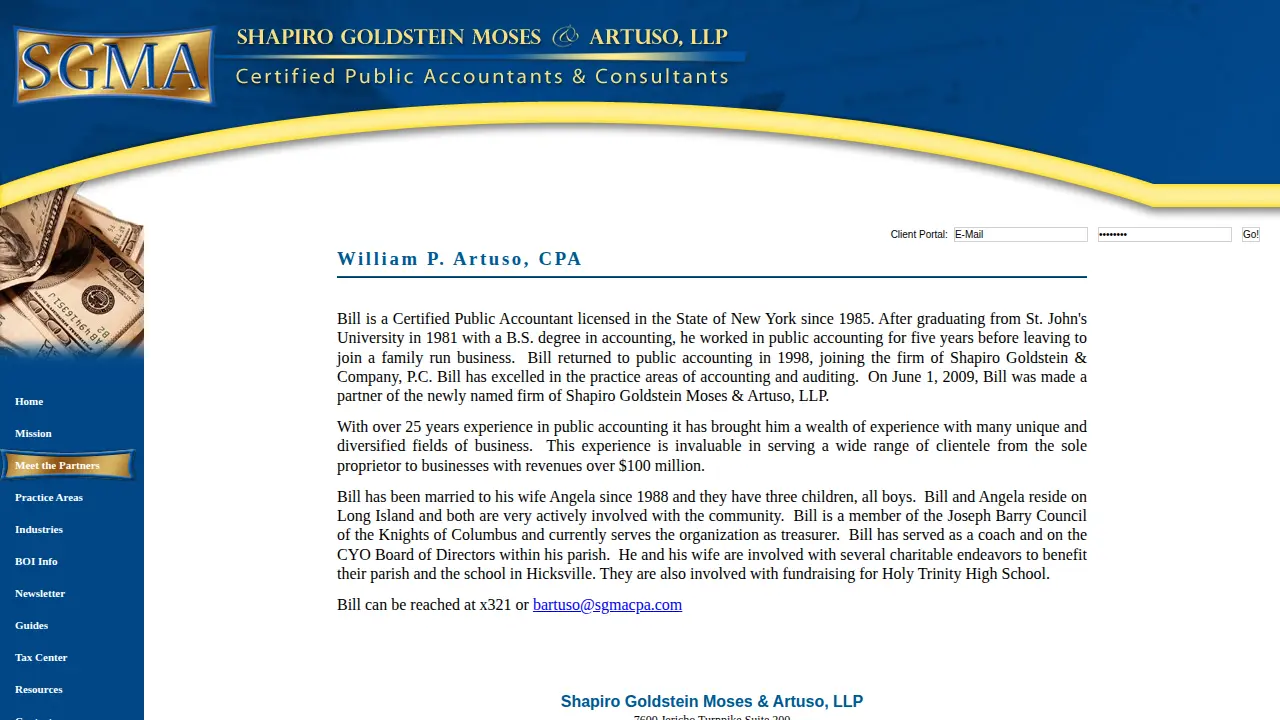 Shapiro Goldstein Moses & Artuso, LLP page