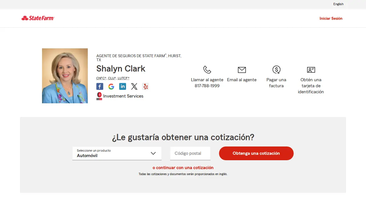 Shalyn Clark - State Farm Insurance Agent page