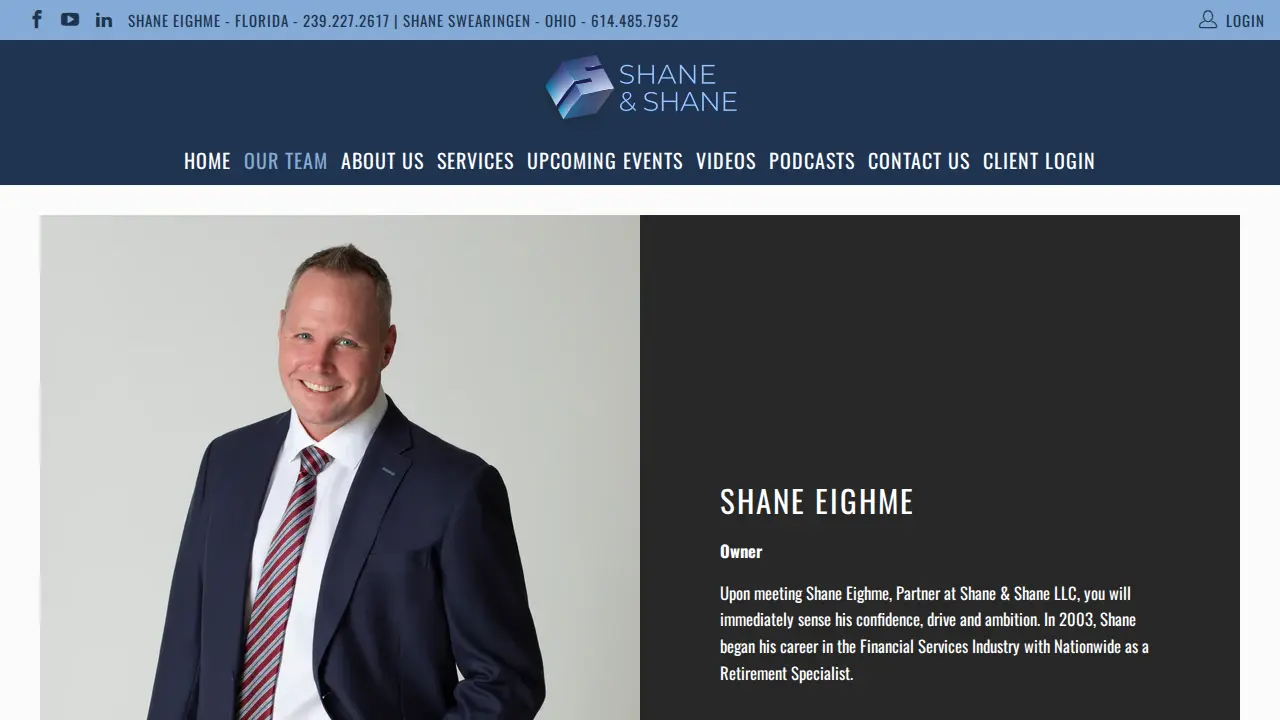 Shane and Shane Financial page