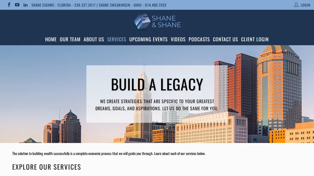 Shane and Shane Financial page