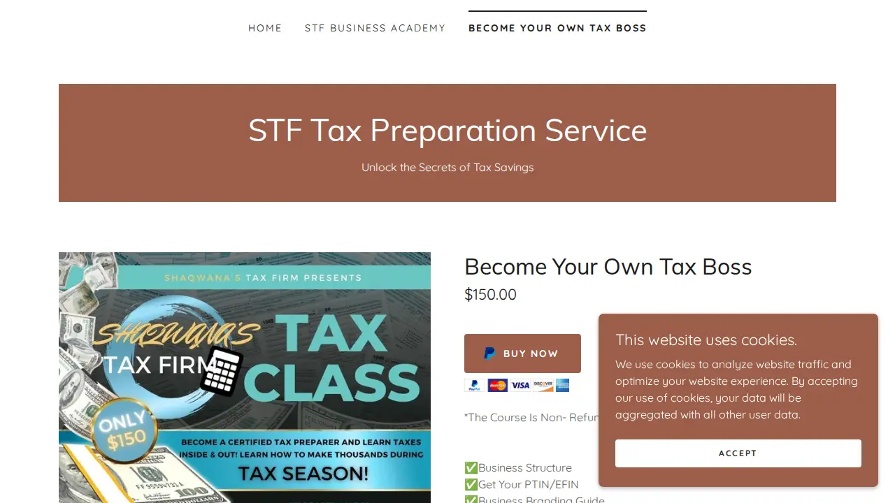Shaqwana’s Tax Firm, LLC page