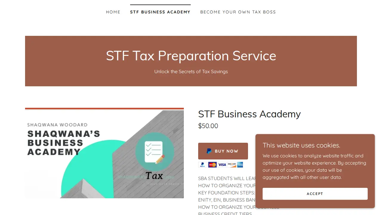 Shaqwana’s Tax Firm, LLC page