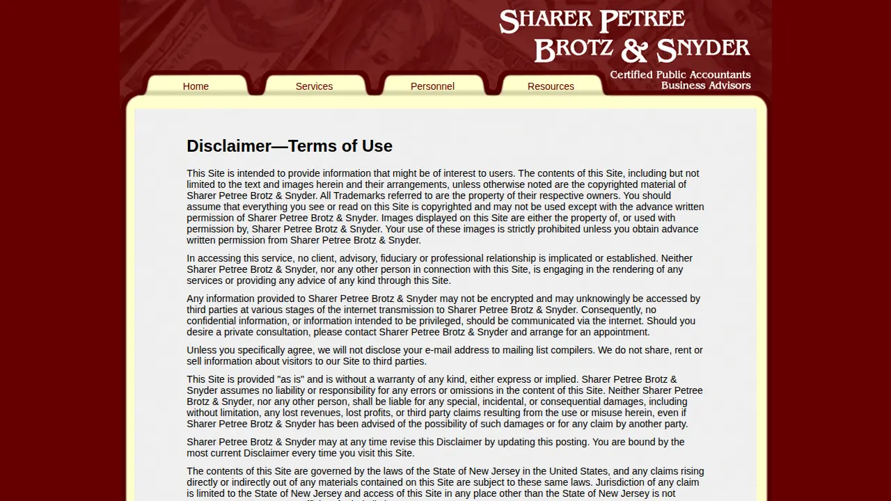 Wagner Sharer & Co page