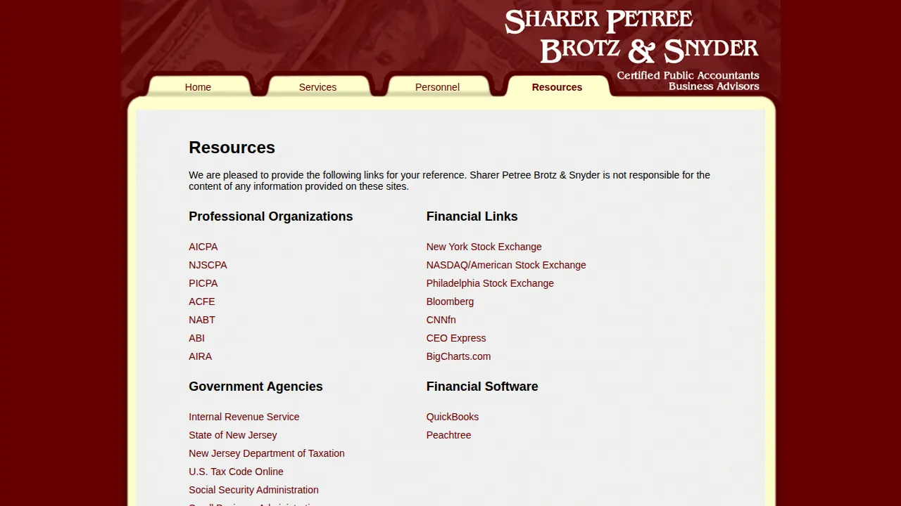 Wagner Sharer & Co page