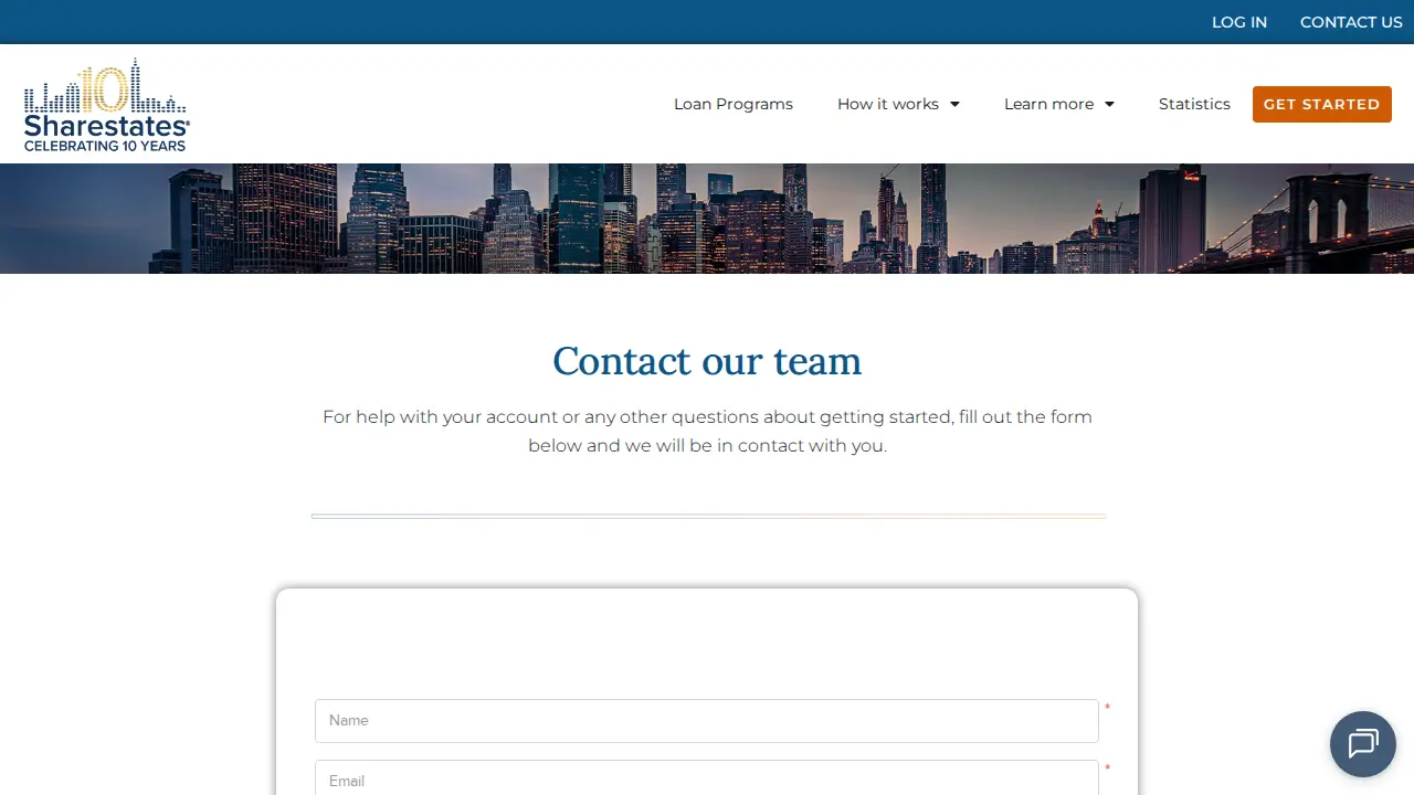 Sharestates page