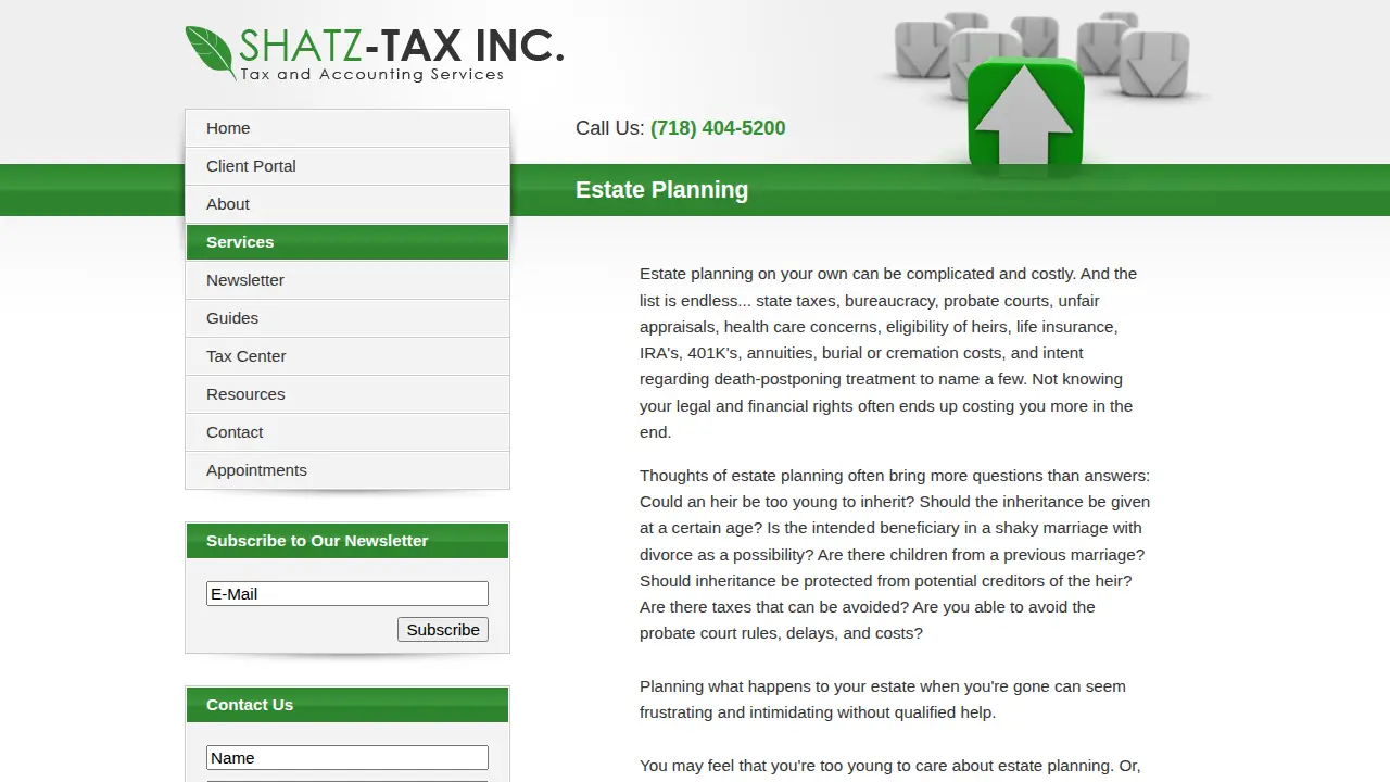 Shatz-Tax, Inc. page