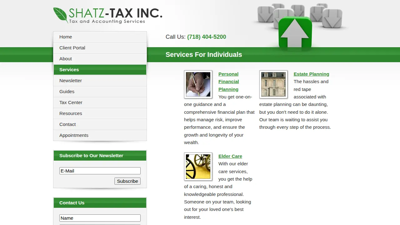 Shatz-Tax, Inc. page