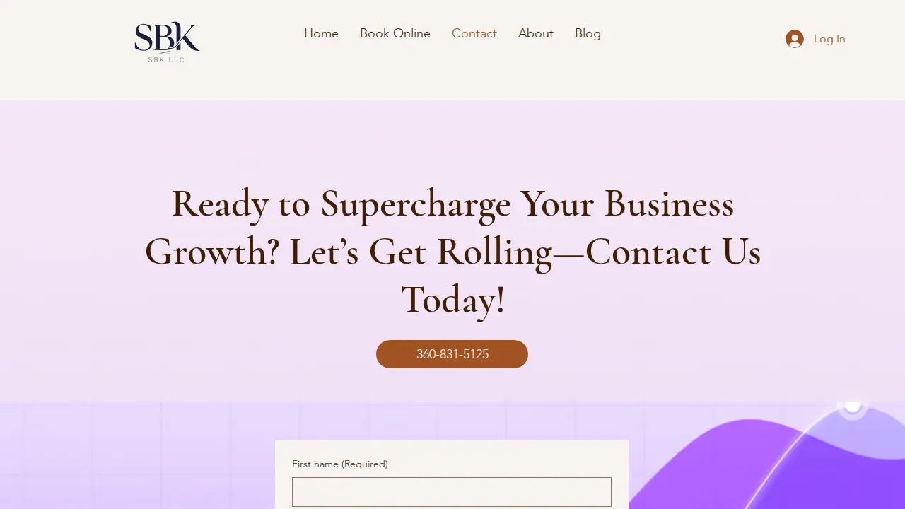 Shawna's Bookkeeping page