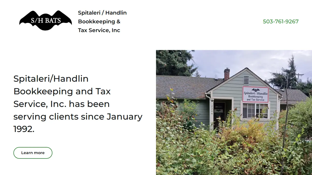 Spitaleri / Handlin Bookkeeping & Tax Service, Inc. page
