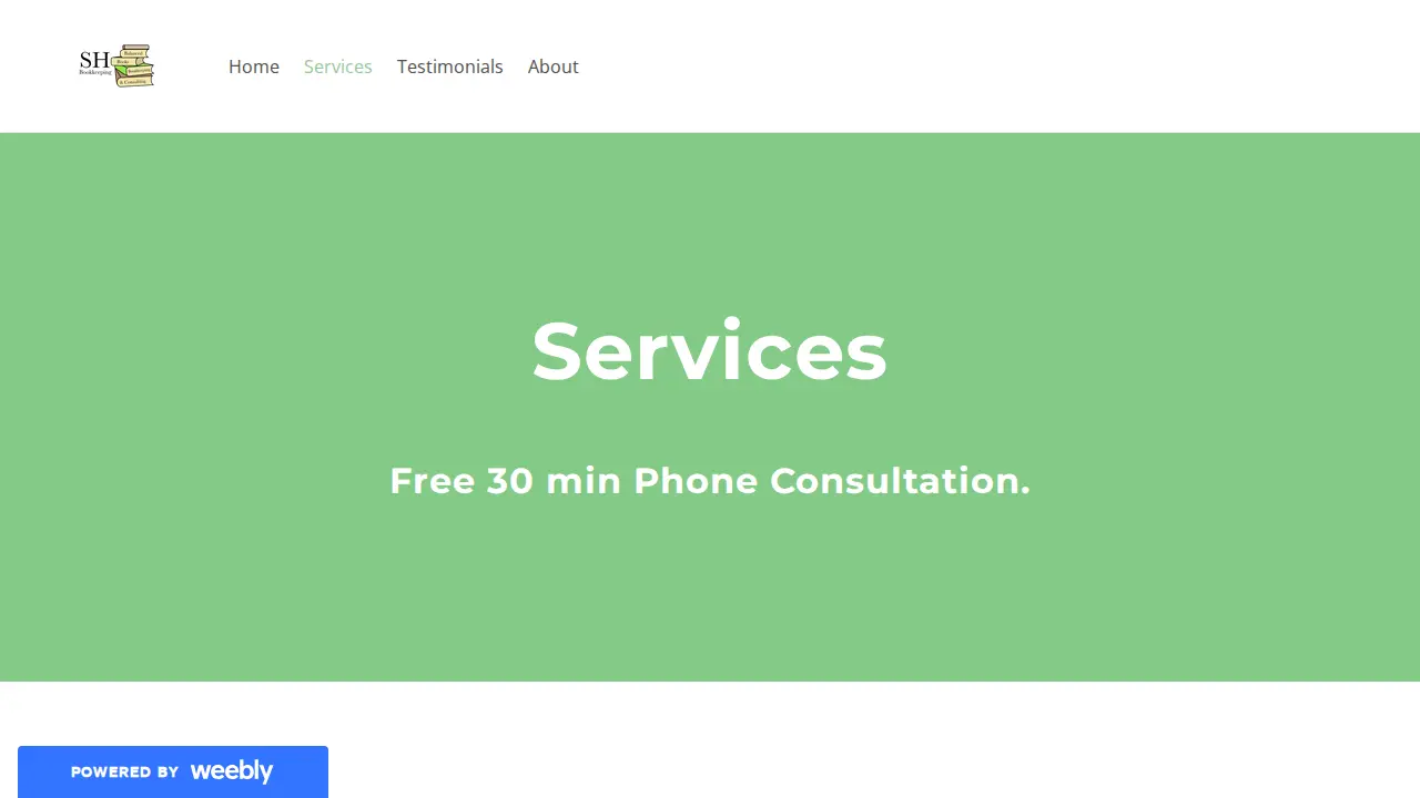 ShBookkeeping Services page