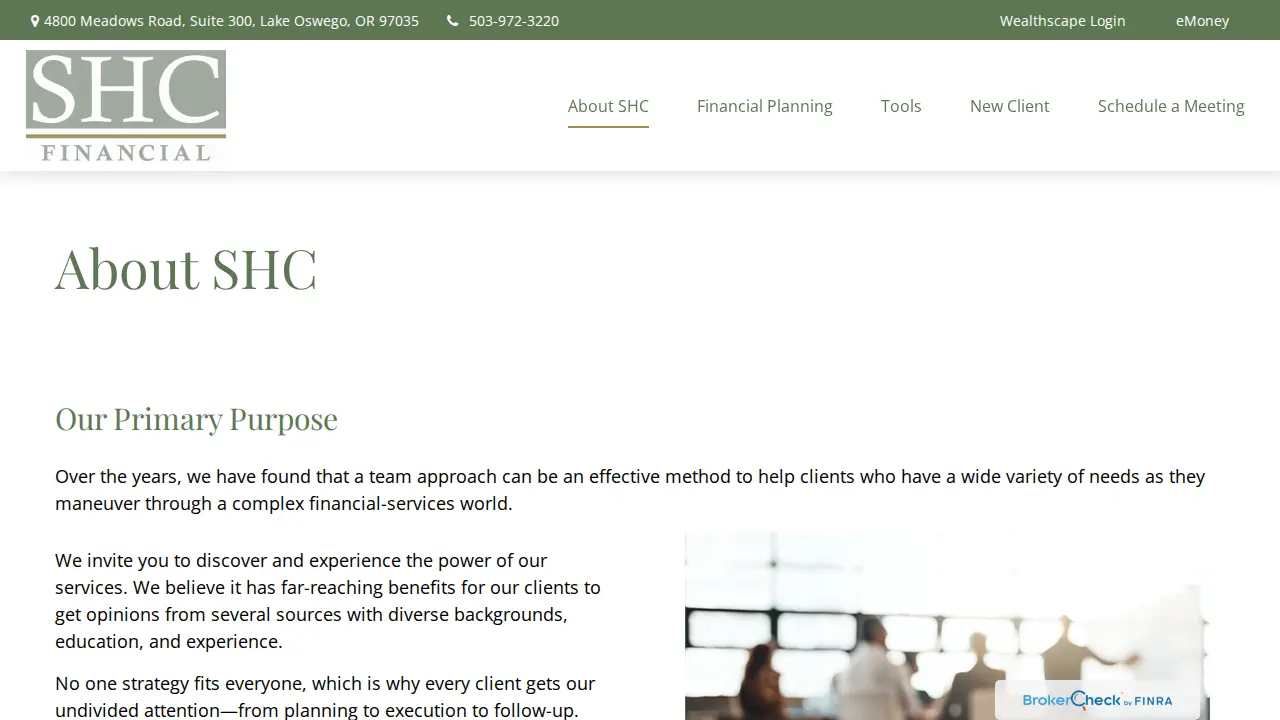 SHC Financial, LLC page
