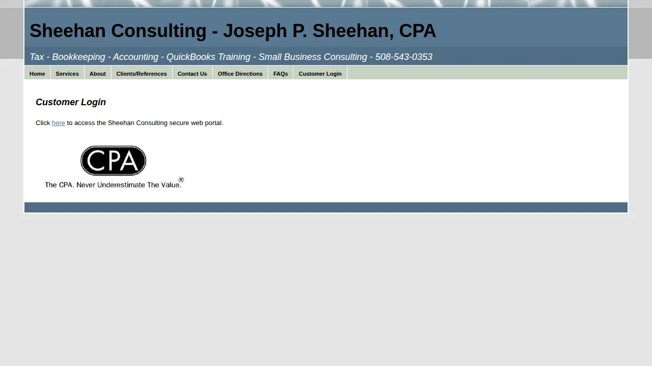 Sheehan Consulting page
