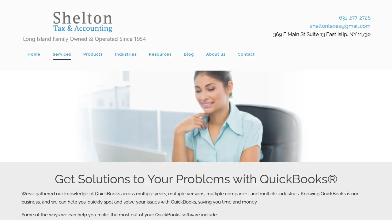 Shelton Tax & Accounting page