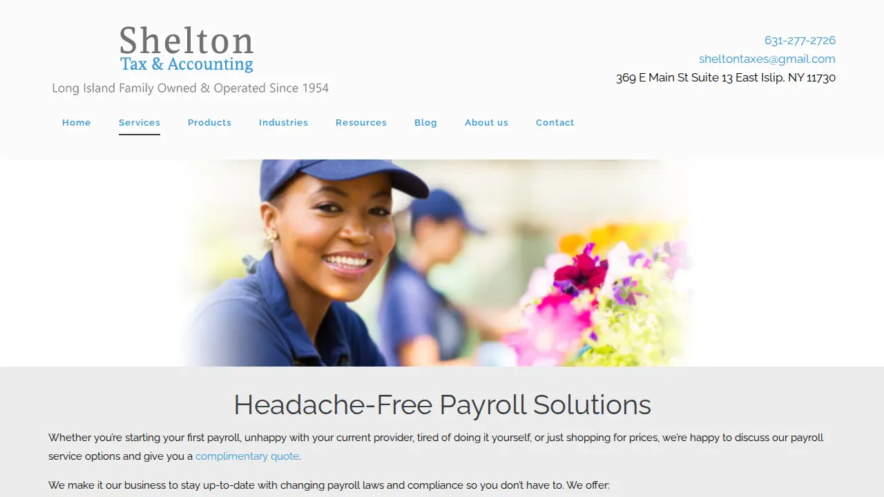 Shelton Tax & Accounting page