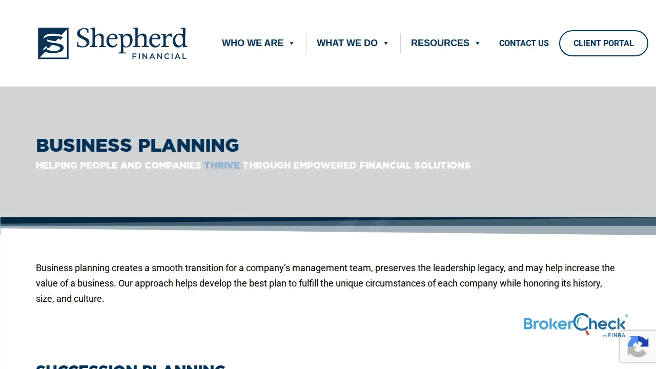 BCM Wealth Management - A Shepherd Financial Partner page