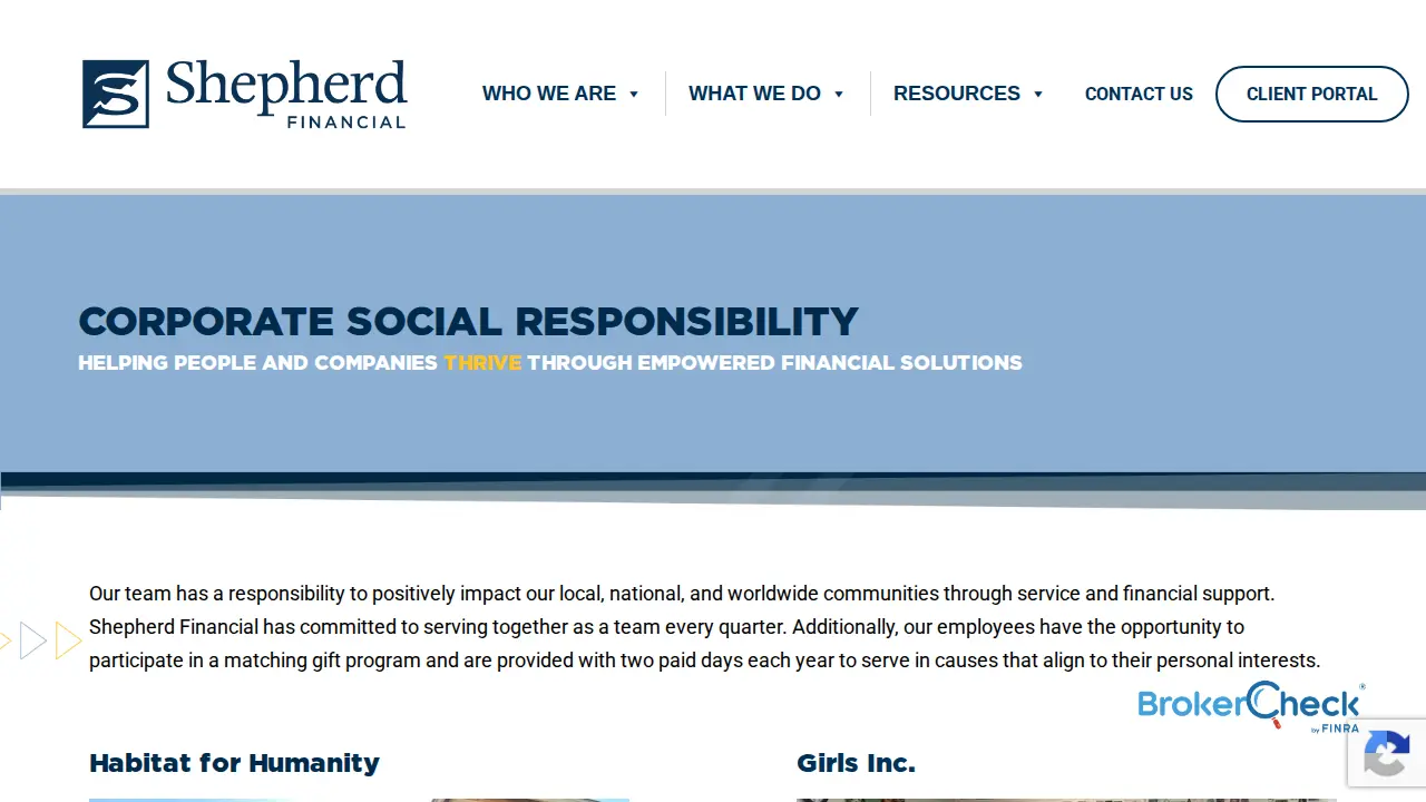 BCM Wealth Management - A Shepherd Financial Partner page