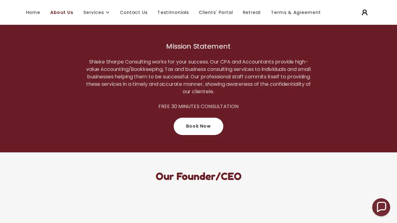 Shieke Sharpe Consulting page