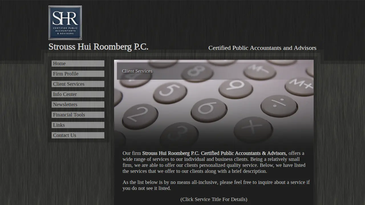 Strouss Hui Roomberg Ellis PC page