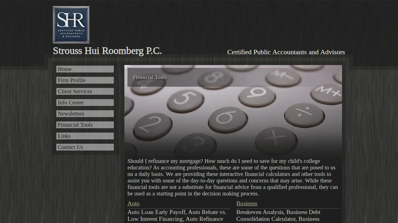 Strouss Hui Roomberg Ellis PC page