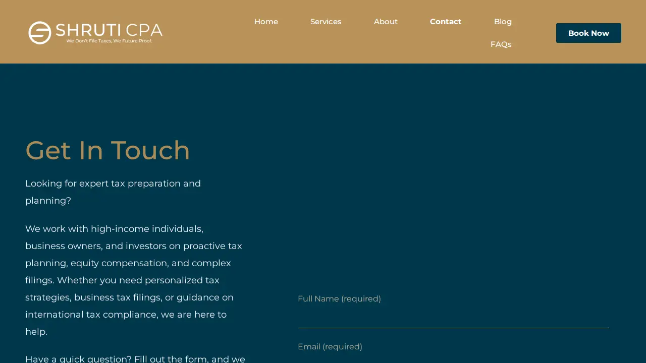 Shruti CPA page