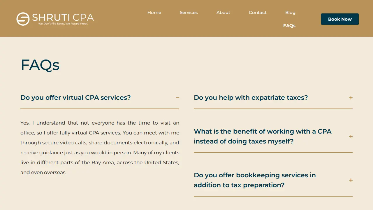 Shruti CPA page