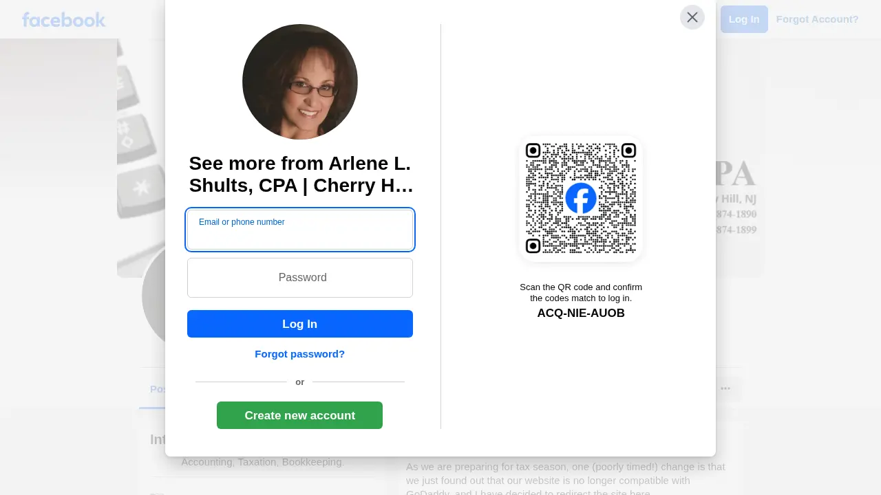 Arlene L. Shults, CPA page