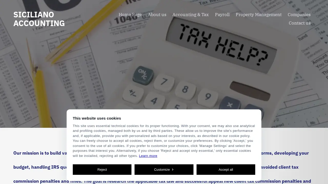 SICILIANO ACCOUNTING page