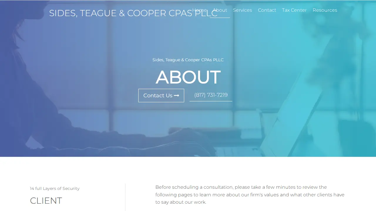 Sides & Teague CPAs PLLC page