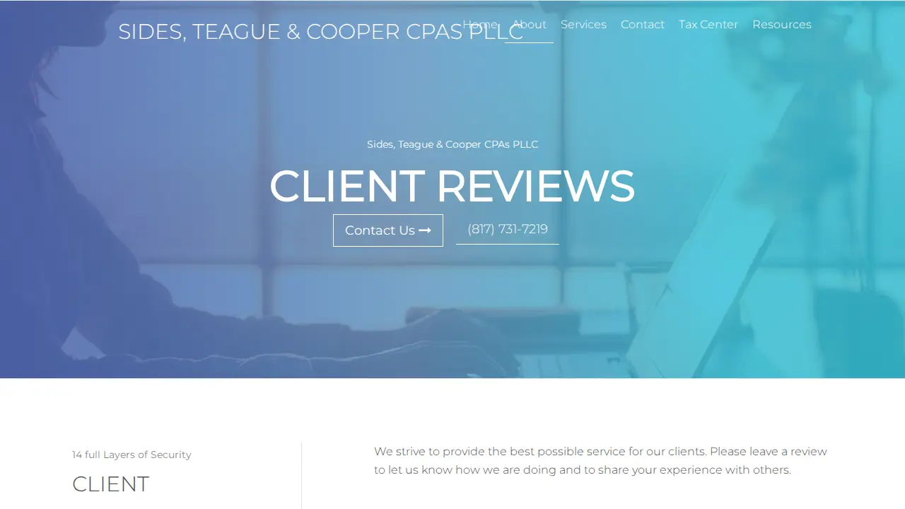 Sides & Teague CPAs PLLC page