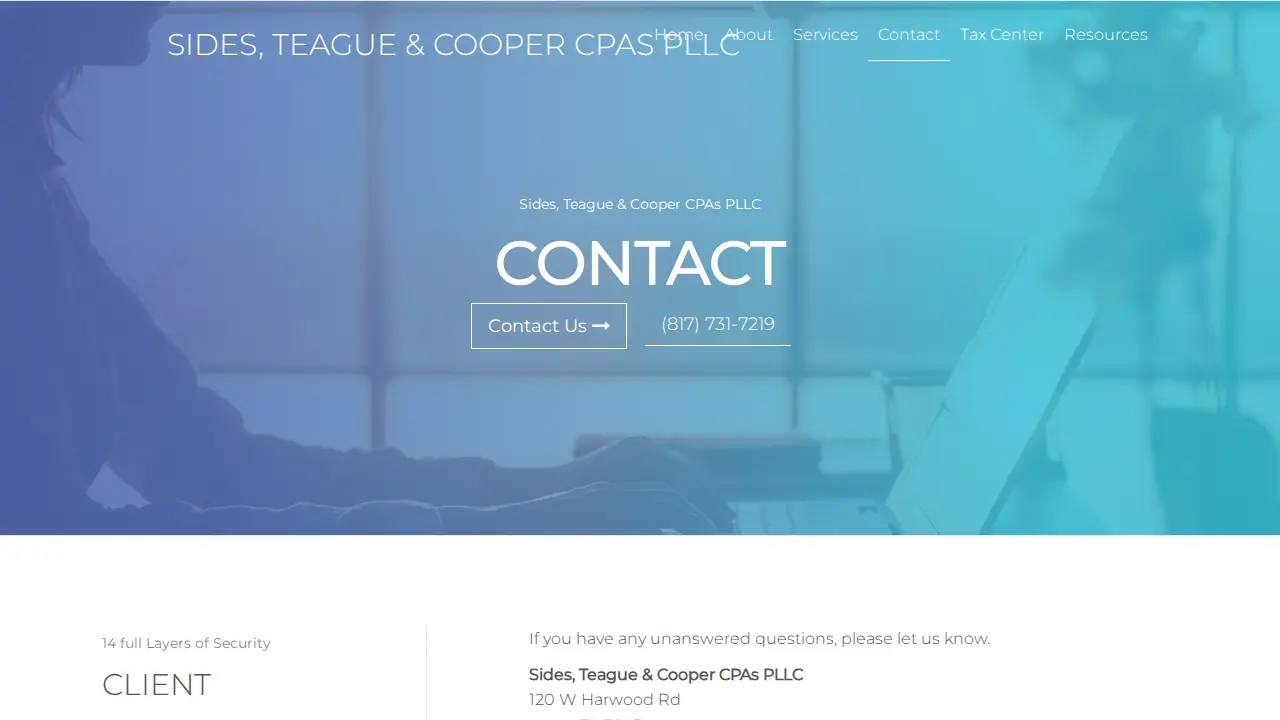 Sides & Teague CPAs PLLC page