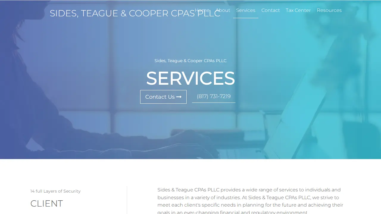 Sides & Teague CPAs PLLC page