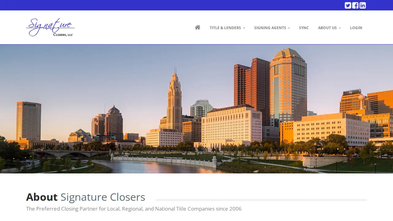 Signature Closers website